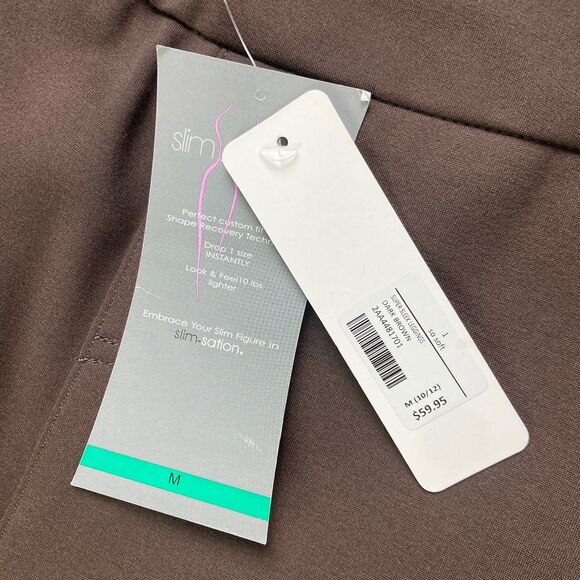 Soft Surroundings Medium (8-10) Super Sleek Legging Brown Pull On Ponte Pant NWT - Picture 7 of 10